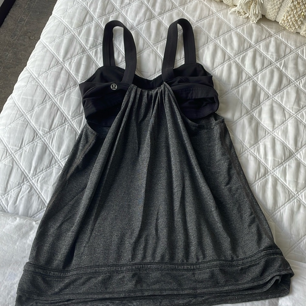 Layered lululemon workout tank